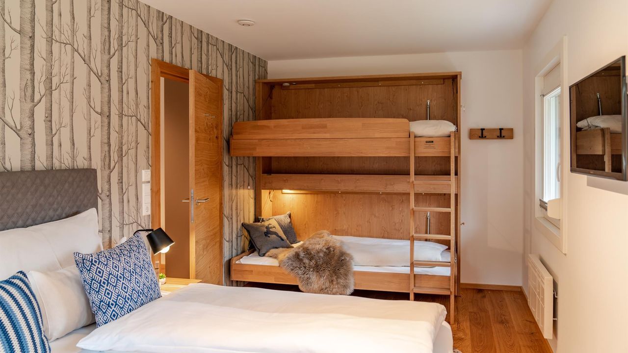 Schlafzimmer mit Flexinno-Stockbetten Schlafzimmer mit Flexinno-Stockbetten